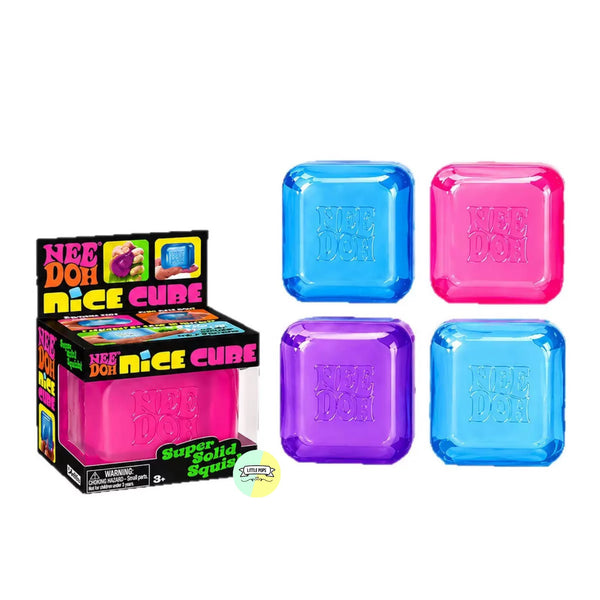 Orignal NeeDoh Colorful Mini Ice Cube Squishy (Pack of 4)