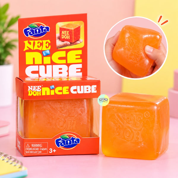 Original NeeDoh Cube Soda Squishy (Orange Soda)