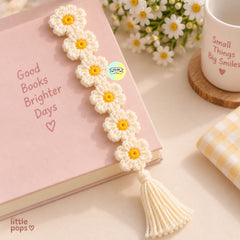 Cute Crochet Daisy Bookmark