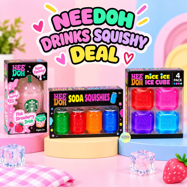 NeeDoh Drinks Squishy Deal (3 Piece Set)