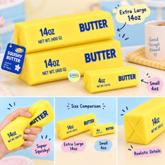 Cute Extra Large Sized Butter Squishy (14oz)
