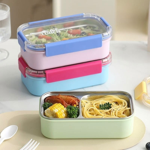 Elegant Stainless Steel Lunchbox (2 compartments)