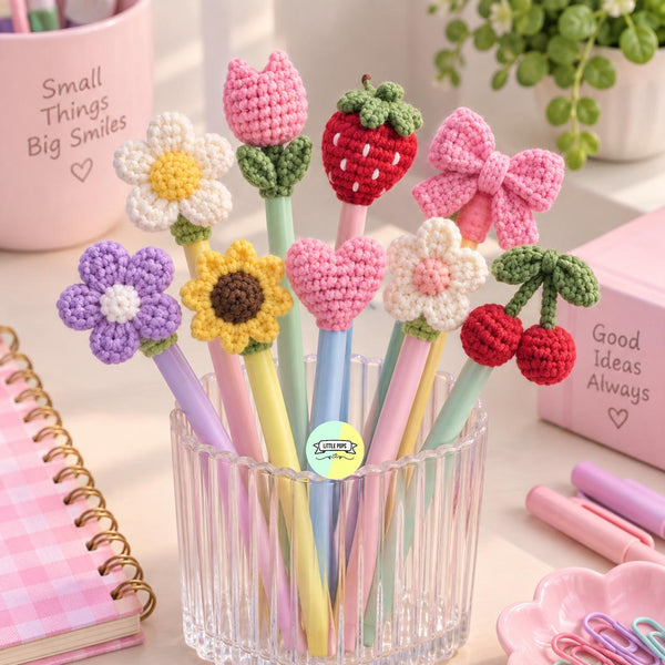 Handmade Crochet Pen & Pencil Caps