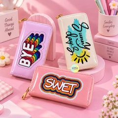 Trendy Colourful Shiny Wallets