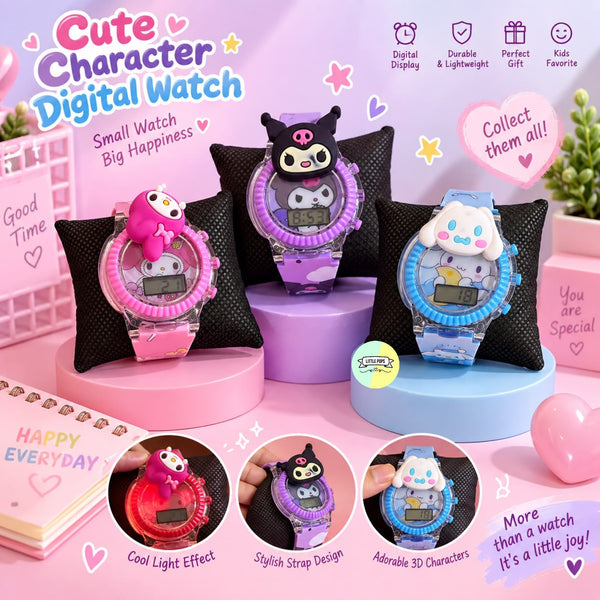 Cute Character Sound & Lightning Digital Watches