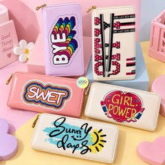 Trendy Colourful Shiny Wallets