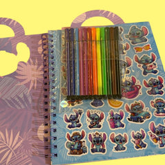 Stitch Colouring Book with Markers & Stickers