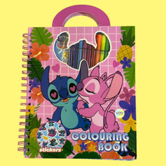 Stitch Colouring Book with Markers & Stickers