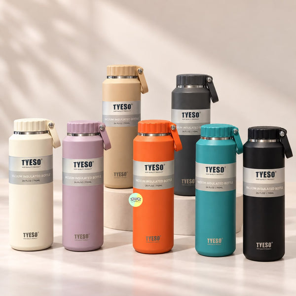 Solid Colored Tyeso Stainless Steel Water Bottle