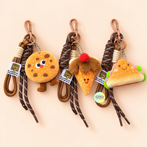 Cute Food Plush Keychain