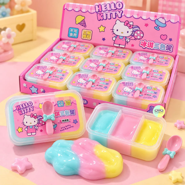 Hello Kitty Cotton Candy Slime with Spoon