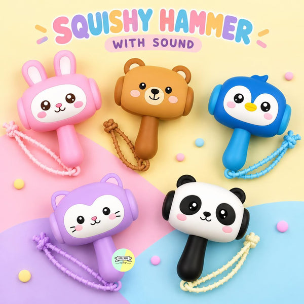 Silicone Character Squishy Hammer with Sound