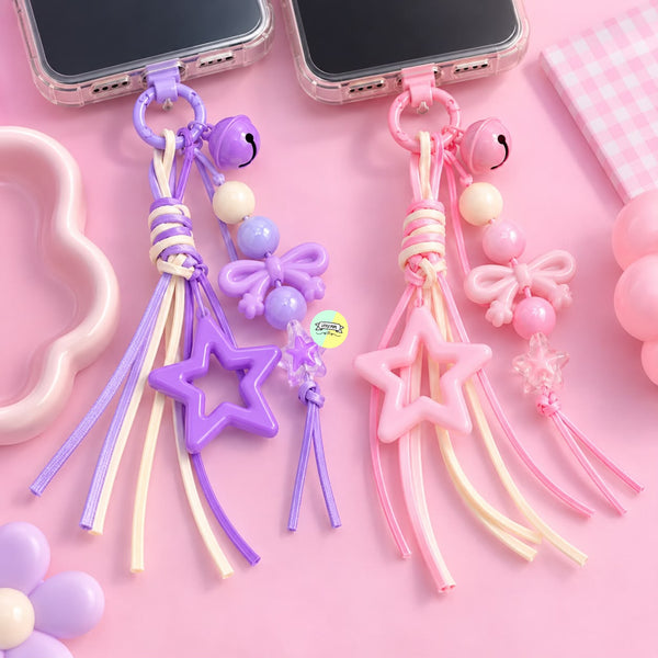 "Meet Me Under the Stars" Beaded Mobile Charm & Keychain