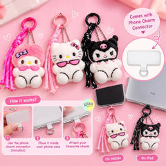 Cute Sanrio Plush Mobile Charm & Keychain