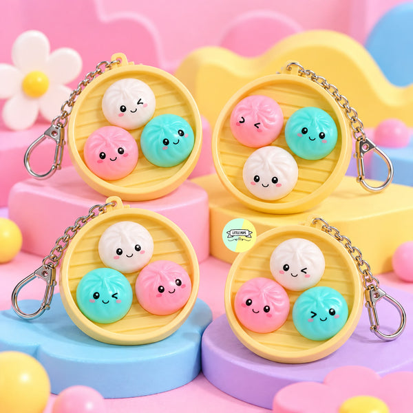 Dumpling Click Click (Light-Up) Keychain