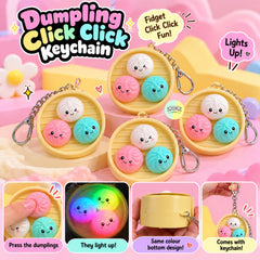 Dumpling Click Click (Light-Up) Keychain