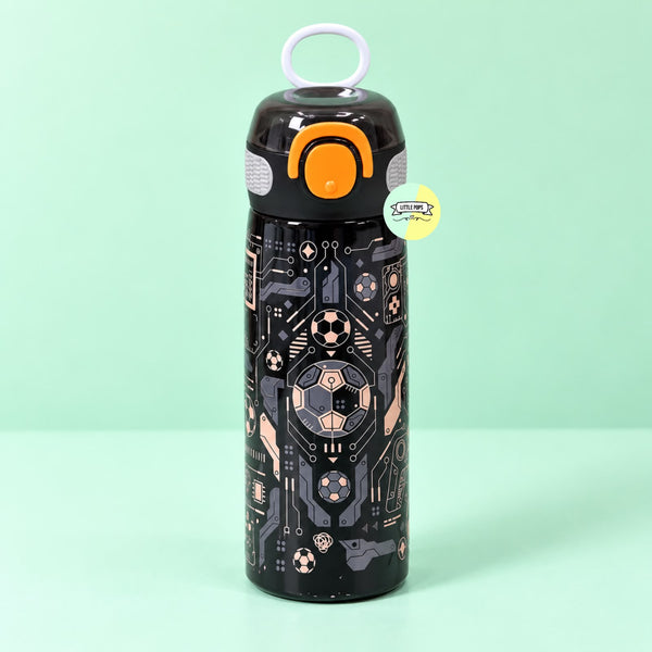 Football Stainless Steel Water Bottle