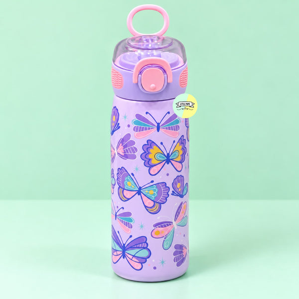 Butterfly Stainless Steel Water Bottle