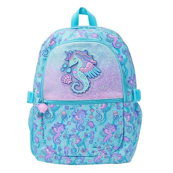 Green Sea Horse Smiggle School Bag pack