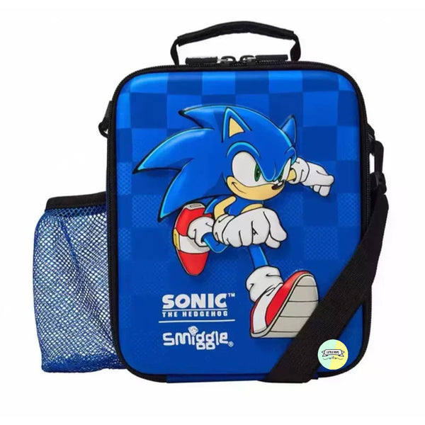 Adorable Smiggle Sonic Designed Hardtop 3D Lunch Bag