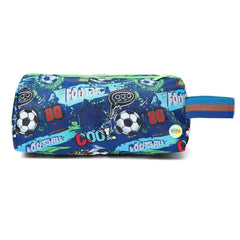Cute Football Themed Vest Double Zip Pencil Pouch