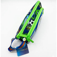 Cute Football Themed Vest Double Zip Pencil Pouch