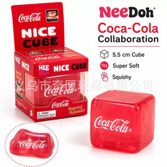 Original NeeDoh Cube Soda Squishy (Maroon Soda)