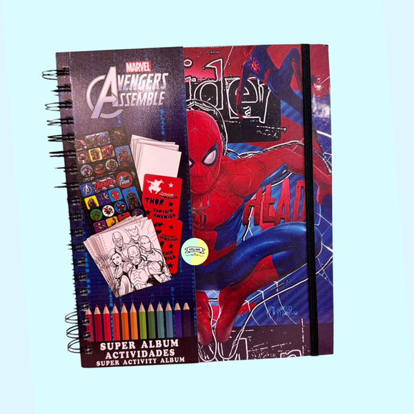 Spiderman Colouring Book with Markers & Stickers