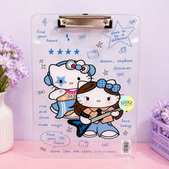 Hello Kitty Transparent Clipboard / Hard Board