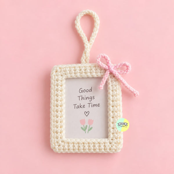 Cute Crochet Memory Photo Holder