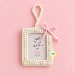 Cute Crochet Memory Photo Holder