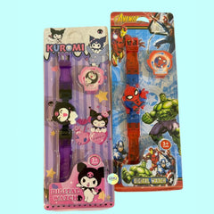 Cute Character Rotating Digital Watches