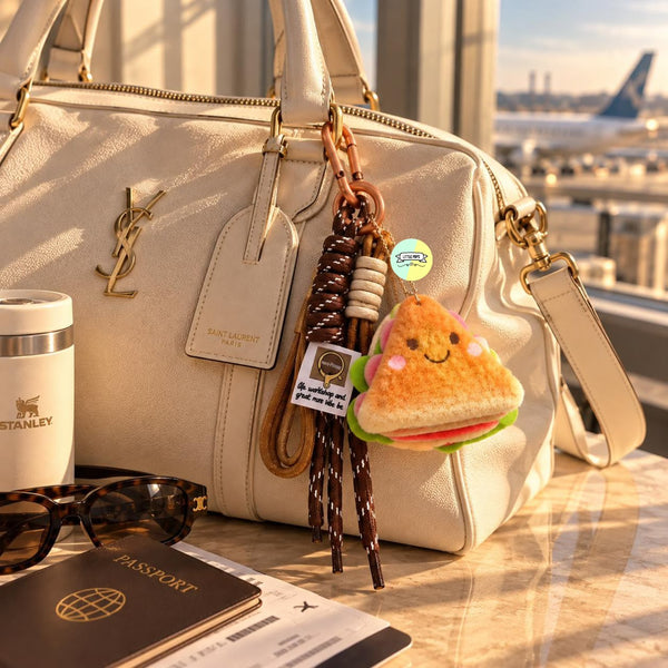 Cute Sandwich Plush Keychain