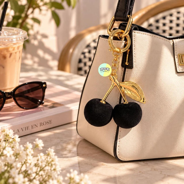 "Midnight Cherry" Bag Charm