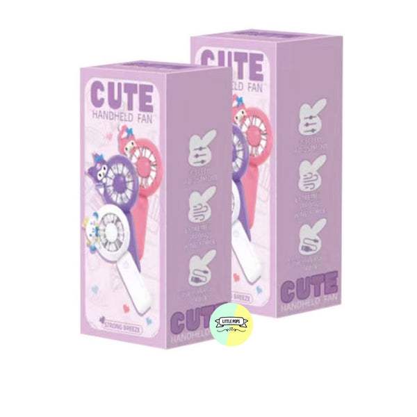 Cute Sanrio Mini Portable Chargeable Fans with Detachable Character Heads