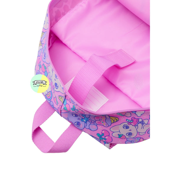Smiggle Classic Doodled Designed Bagpack - Rabbit Design