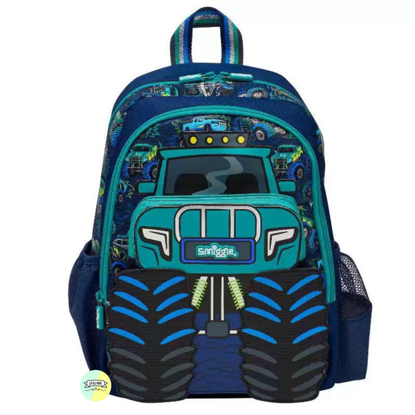 Cute Smiggle Truck Designed Bagpack (14 inches)