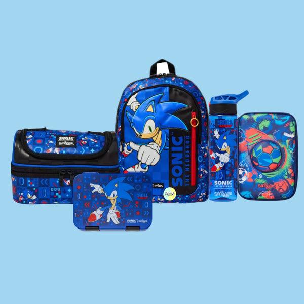 Sonic Mega Back to School Deal - Smiggle Edition (17 inch bag)
