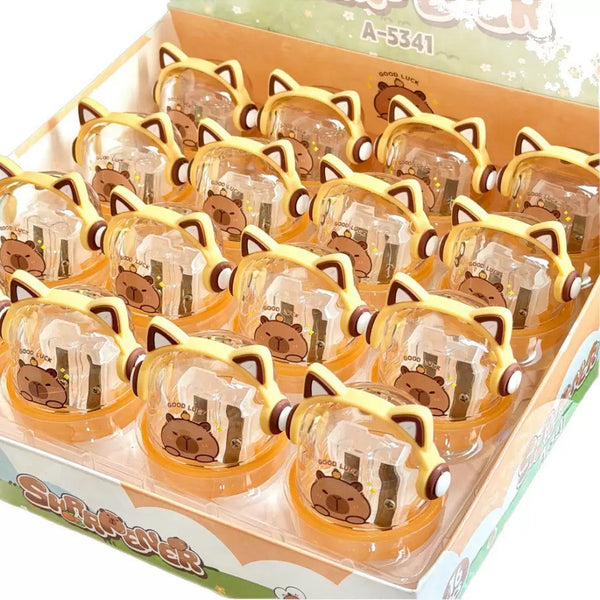 Cute Bear Dual-Hole Pencil Sharpener