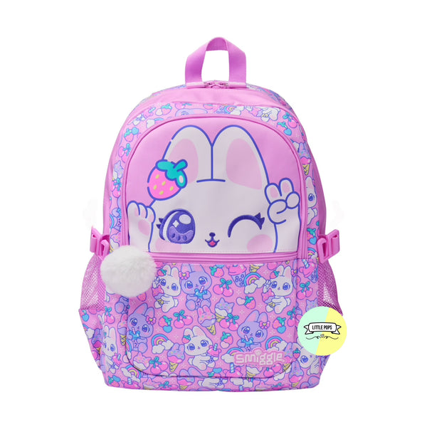 Smiggle Classic Doodled Designed Bagpack - Rabbit Design