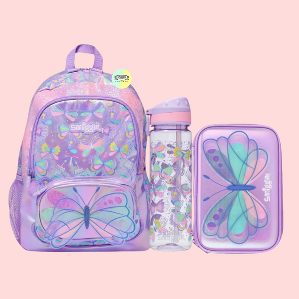 Butterfly Back to School Deal - Smiggle Edition (17 inch bag)