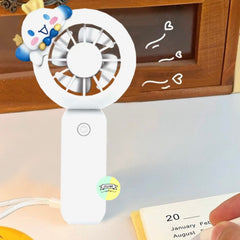 Cute Sanrio Mini Portable Chargeable Fans with Detachable Character Heads