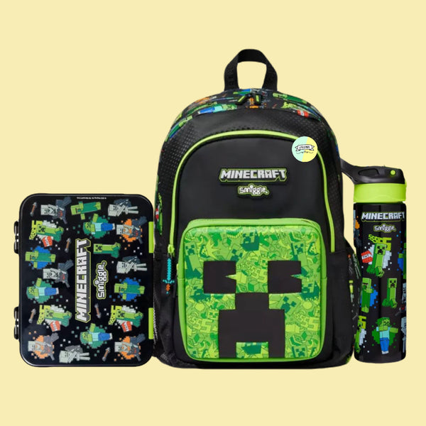Minecraft Back to School Deal - Smiggle Edition (17 inch bag)