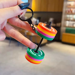 Mini Multi Dumb Bell Keychain – Trendy Accessory