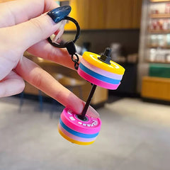 Mini Dumbbell Keychain – Trendy Gym-Inspired Accessory