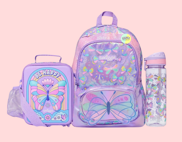 Butterfly Back to School Deal - Smiggle Edition (17 inch bag)