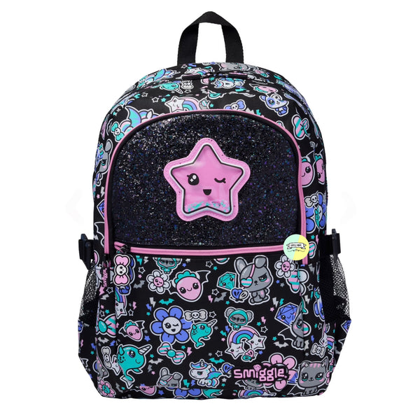 Smiggle Classic Doodled Designed Bagpack - Star Design
