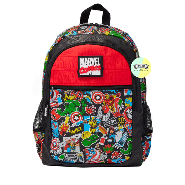 Smiggle Classic Doodled Designed Bagpack - Marvel Themed