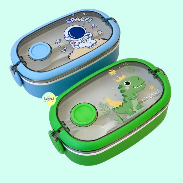 Adorable Character 2 Layered Steel Lunch box