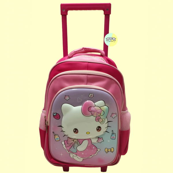 3D Cute Hello Kitty Trolley Bag pack
